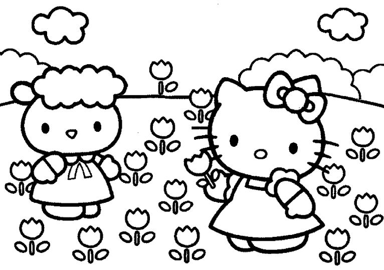 Hello Kitty kolorowanki